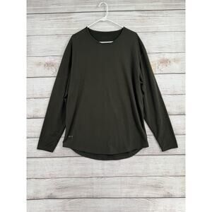 Bylt Drop Cut Long Sleeve T-Shirt Mens XL Green Stretch Crewneck